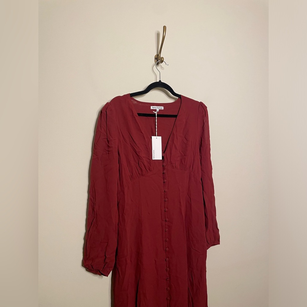 Reformation Brogan Dress in Chianti - Picture 7 of 10